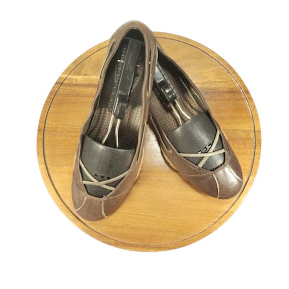 Cole Haan G Series Air Ballet Flats Women’s 8.5 B Brown Leather Comfort Shoes - Picture 1 of 7